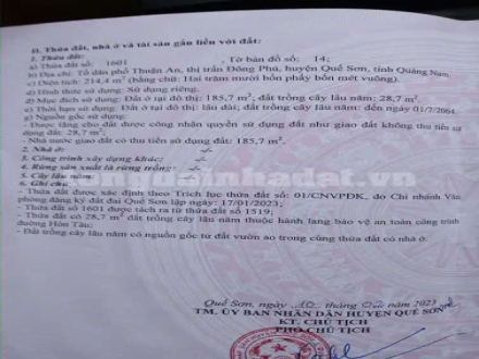 4 Chính chỉ cần bán lô đất đẹp- sổ hồng riêng-Trung tâm TT Đông Phú