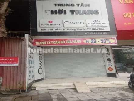 4 Cho thuê nhà 988, tổ 2, P Mường Thành Tp Điện Biên Phủ Điện Biên